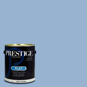 imagePRESTIGE Paints Exterior Paint and Primer In One 1Gallon SemiGloss Comparable Match of Sherwin Williams BiscaySW6808PCM