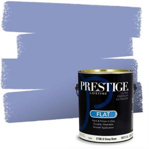 imagePRESTIGE Paints Exterior Paint and Primer In One 1Gallon SemiGloss Comparable Match of Sherwin Williams BiscaySW6816PCM