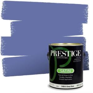 imagePRESTIGE Paints Exterior Paint and Primer In One 1Gallon SemiGloss Comparable Match of Sherwin Williams BiscaySW6817PCM