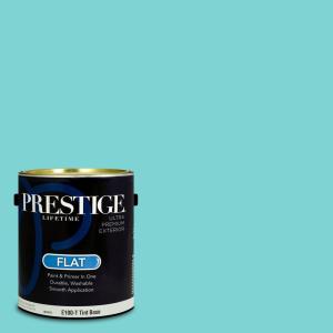 imagePRESTIGE Paints Exterior Paint and Primer In One 1Gallon SemiGloss Comparable Match of Sherwin Williams BiscaySW6945PCM