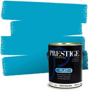 imagePRESTIGE Paints Exterior Paint and Primer In One 1Gallon SemiGloss Comparable Match of Sherwin Williams BiscaySW6954PCM