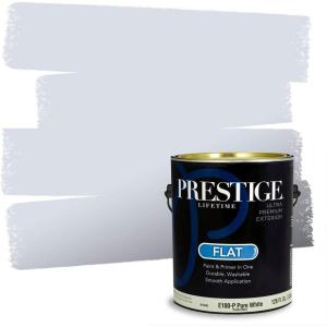 imagePRESTIGE Paints Exterior Paint and Primer In One 1Gallon SemiGloss Comparable Match of Sherwin Williams BiscayWishful Blue