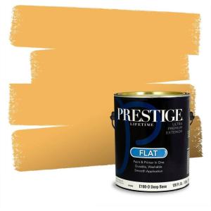 imagePRESTIGE Paints Exterior Paint and Primer In One 1Gallon SemiGloss Comparable Match of Valspar Brushed AlmondAfternoon Tea