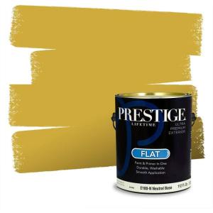 imagePRESTIGE Paints Exterior Paint and Primer In One 1Gallon SemiGloss Comparable Match of Valspar Brushed AlmondAlmond Puff