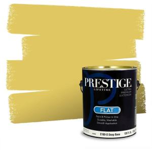 imagePRESTIGE Paints Exterior Paint and Primer In One 1Gallon SemiGloss Comparable Match of Valspar Brushed AlmondFall Meadow