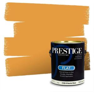 imagePRESTIGE Paints Exterior Paint and Primer In One 1Gallon SemiGloss Comparable Match of Valspar Brushed AlmondRoasted Chestnut