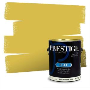 imagePRESTIGE Paints Exterior Paint and Primer In One 1Gallon SemiGloss Comparable Match of Valspar Brushed AlmondSpring Moss