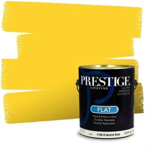 imagePRESTIGE Paints Exterior Paint and Primer In One 1Gallon SemiGloss Comparable Match of Valspar Brushed AlmondTangy
