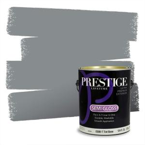 imagePRESTIGE Paints Exterior Paint and Primer In One 1Gallon SemiGloss Comparable Match of Valspar City Storm