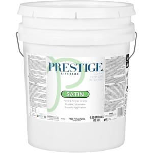 imagePRESTIGE Paints Exterior Paint and Primer in One 5Gallon Satin AbandonAlabaster