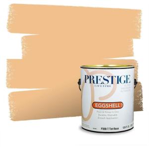 imagePRESTIGE Paints Interior House Paint and Primer In One 1Gallon Flat Comparable Match of Valspar Crme BruleeAlmond Butter