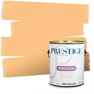 imagePRESTIGE Paints Interior House Paint and Primer In One 1Gallon Flat Comparable Match of Valspar Crme BruleeHayloft