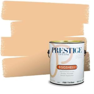 imagePRESTIGE Paints Interior House Paint and Primer In One 1Gallon Flat Comparable Match of Valspar Crme BruleeJohnny Cake