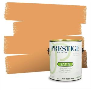 imagePRESTIGE Paints Interior House Paint and Primer In One 1Gallon Flat Comparable Match of Valspar Crme BruleeToasted Coffee