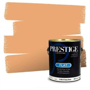 imagePRESTIGE Paints Interior House Paint and Primer In One 1Gallon Flat Comparable Match of Valspar Crme BruleeVS62Butterscotch Sundae