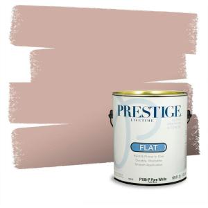 imagePRESTIGE Paints Interior Paint and Primer In One 1Gallon Eggshell Comparable Match of Behr One To RememberArt Deco Pink