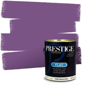 imagePRESTIGE Paints Interior Paint and Primer In One 1Gallon Eggshell Comparable Match of Sherwin Williams Gutsy GrapeSW6981PCM
