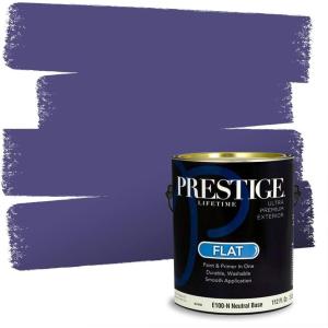 imagePRESTIGE Paints Interior Paint and Primer In One 1Gallon Eggshell Comparable Match of Sherwin Williams Gutsy GrapeSW6983PCM