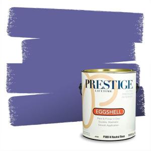 imagePRESTIGE Paints Interior Paint and Primer In One 1Gallon Eggshell Comparable Match of Valspar Purple Frenzy