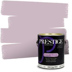 imagePRESTIGE Paints Interior Paint and Primer In One 1Gallon Flat Comparable Match of Sherwin Williams Cloud NineMauve Finery