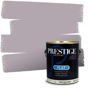 imagePRESTIGE Paints Interior Paint and Primer In One 1Gallon Flat Comparable Match of Sherwin Williams Cloud NineSW6269PCM
