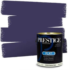 imagePRESTIGE Paints Interior Paint and Primer In One 1Gallon Flat Comparable Match of Sherwin Williams Cloud NineSW6552PCM