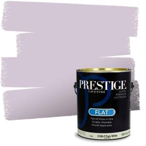 imagePRESTIGE Paints Interior Paint and Primer In One 1Gallon Flat Comparable Match of Sherwin Williams Cloud NineSW6555PCM