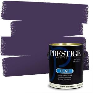 imagePRESTIGE Paints Interior Paint and Primer In One 1Gallon Flat Comparable Match of Sherwin Williams Cloud NineSW6559PCM