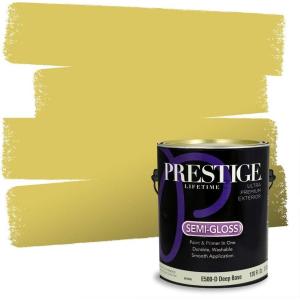 imagePRESTIGE Paints Interior Paint and Primer In One 1Gallon Flat Comparable Match of Sherwin Williams Confident YellowSW6703PCM
