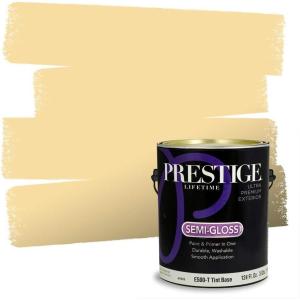 imagePRESTIGE Paints Interior Paint and Primer In One 1Gallon Flat Comparable Match of Sherwin Williams Confident YellowSW6896PCM