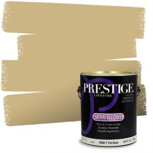 imagePRESTIGE Paints Interior Paint and Primer In One 1Gallon Flat Comparable Match of Sherwin Williams Fervent BrassSW6408PCM