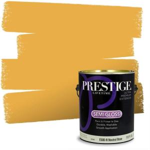 imagePRESTIGE Paints Interior Paint and Primer In One 1Gallon Flat Comparable Match of Sherwin Williams Fervent BrassSW6684PCM