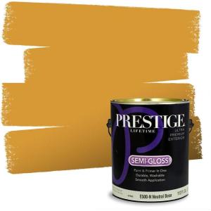 imagePRESTIGE Paints Interior Paint and Primer In One 1Gallon Flat Comparable Match of Sherwin Williams Fervent BrassSW6685PCM