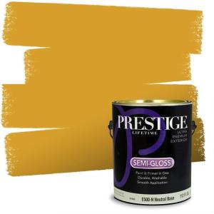 imagePRESTIGE Paints Interior Paint and Primer In One 1Gallon Flat Comparable Match of Sherwin Williams Fervent BrassSW6691PCM