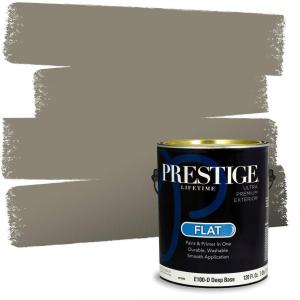 imagePRESTIGE Paints Interior Paint and Primer In One 1Gallon Flat Comparable Match of Sherwin Williams Frosty WhiteSW6165PCM