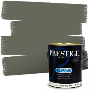 imagePRESTIGE Paints Interior Paint and Primer In One 1Gallon Flat Comparable Match of Sherwin Williams Frosty WhiteSW6187PCM