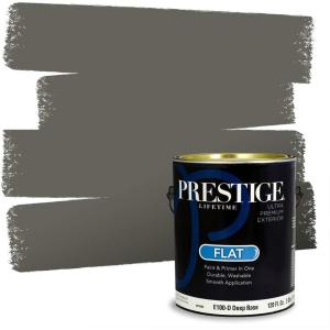 imagePRESTIGE Paints Interior Paint and Primer In One 1Gallon Flat Comparable Match of Sherwin Williams Frosty WhiteSW6202PCM