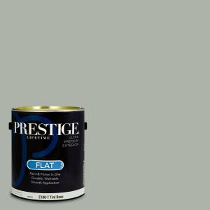 imagePRESTIGE Paints Interior Paint and Primer In One 1Gallon Flat Comparable Match of Sherwin Williams Frosty WhiteSW6206PCM
