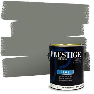 imagePRESTIGE Paints Interior Paint and Primer In One 1Gallon Flat Comparable Match of Sherwin Williams Frosty WhiteSW6207PCM