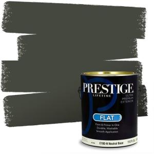imagePRESTIGE Paints Interior Paint and Primer In One 1Gallon Flat Comparable Match of Sherwin Williams Frosty WhiteSW6209PCM