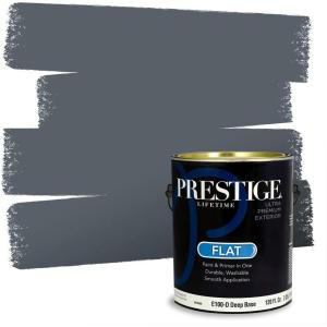 imagePRESTIGE Paints Interior Paint and Primer In One 1Gallon Flat Comparable Match of Sherwin Williams Ice CubeSW6251PCM