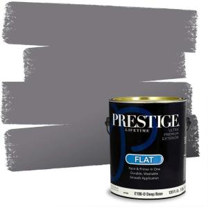 imagePRESTIGE Paints Interior Paint and Primer In One 1Gallon Flat Comparable Match of Sherwin Williams Ice CubeSW6277PCM