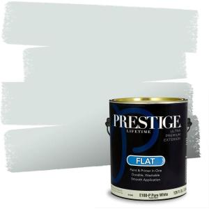 imagePRESTIGE Paints Interior Paint and Primer In One 1Gallon Flat Comparable Match of Sherwin Williams Languid BlueSW6217PCM