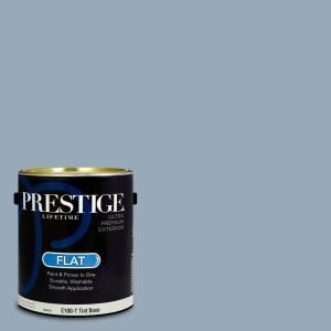 imagePRESTIGE Paints Interior Paint and Primer In One 1Gallon Flat Comparable Match of Sherwin Williams Languid BlueSW6241PCM