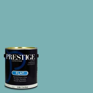 imagePRESTIGE Paints Interior Paint and Primer In One 1Gallon Flat Comparable Match of Sherwin Williams Languid BlueSW6486PCM