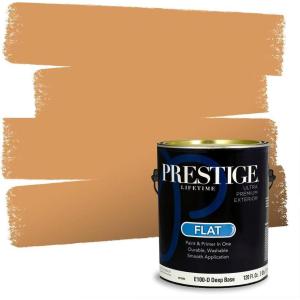 imagePRESTIGE Paints Interior Paint and Primer In One 1Gallon Flat Comparable Match of Sherwin Williams SequinBakelite Gold