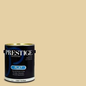imagePRESTIGE Paints Interior Paint and Primer In One 1Gallon Flat Comparable Match of Sherwin Williams SequinLucent Yellow
