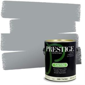 imagePRESTIGE Paints Interior Paint and Primer In One 1Gallon Flat Comparable Match of Sherwin Williams Site WhiteNetwork Gray