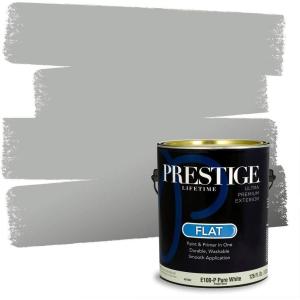 imagePRESTIGE Paints Interior Paint and Primer In One 1Gallon Flat Comparable Match of Sherwin Williams Site WhiteSW7058PCM