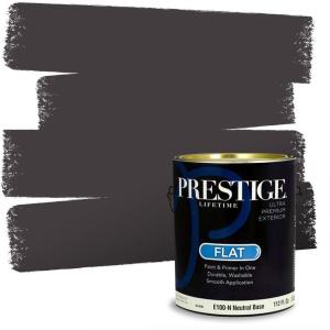 imagePRESTIGE Paints Interior Paint and Primer In One 1Gallon Flat Comparable Match of Sherwin Williams Site WhiteSW7083PCM